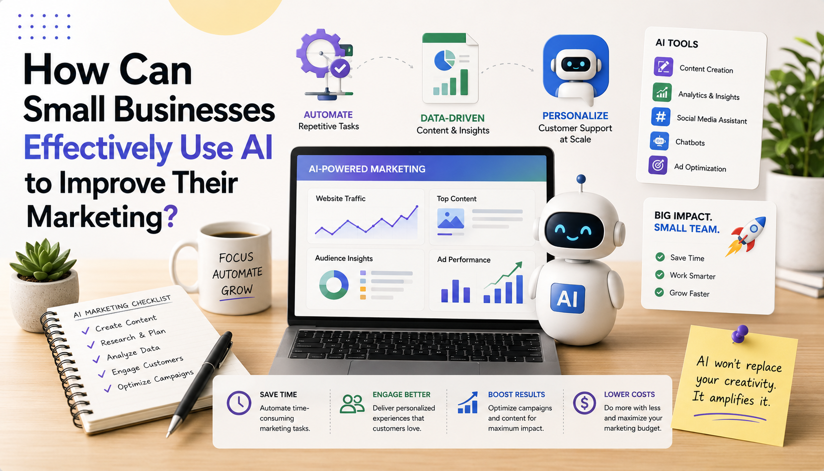 how can small businesses effectively use AI