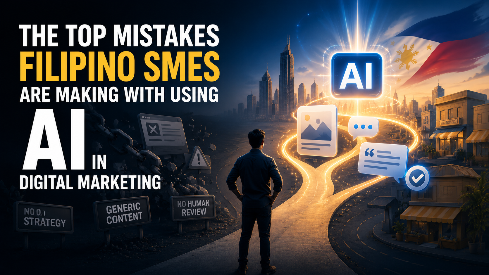The top mistakes of Filipino SMEs when using AI in Digital Marketing is all about not having a specific guidance and approach to the tools being used.